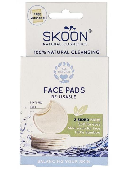 Face pads re-usable 2 sided