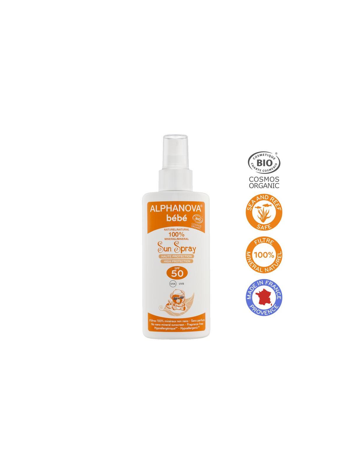 Sun zonnebrand spray baby zonder parfum SPF50