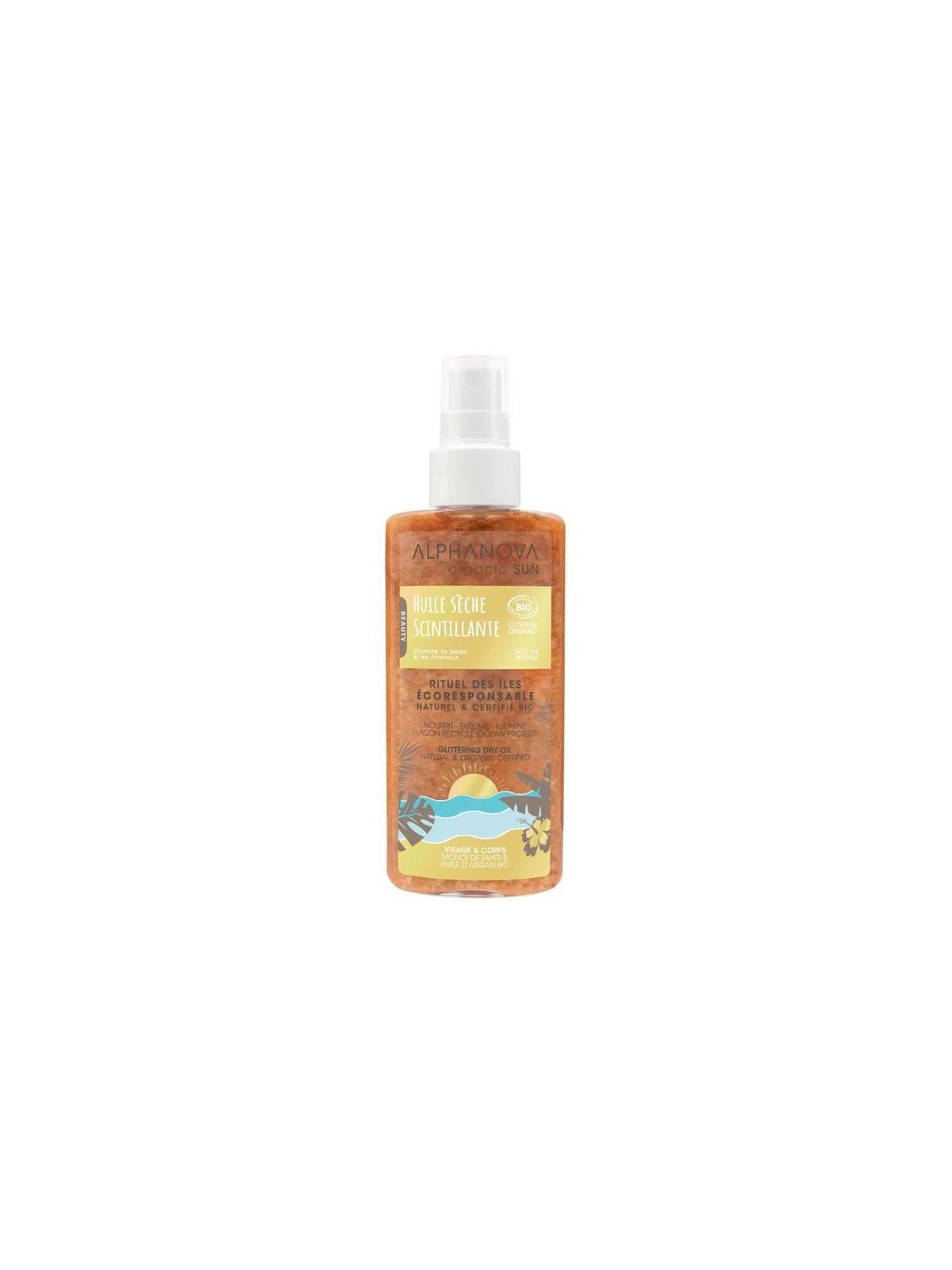 Sun dry oil spray glitter vegan