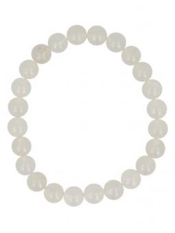 Kralenarmband jade wit 8mm