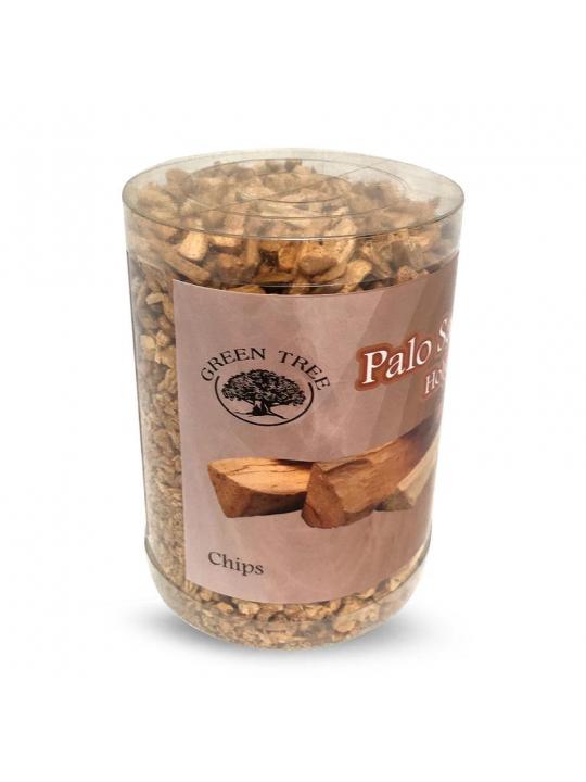 Palo santa chips in koker