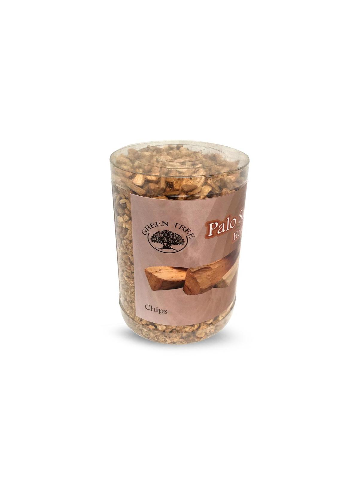 Palo santa chips in koker