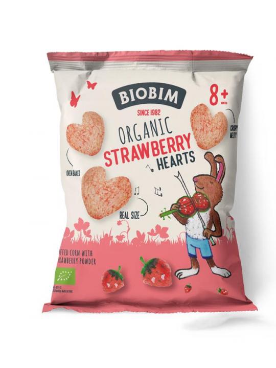 Strawberry hearts 8+ maanden bio