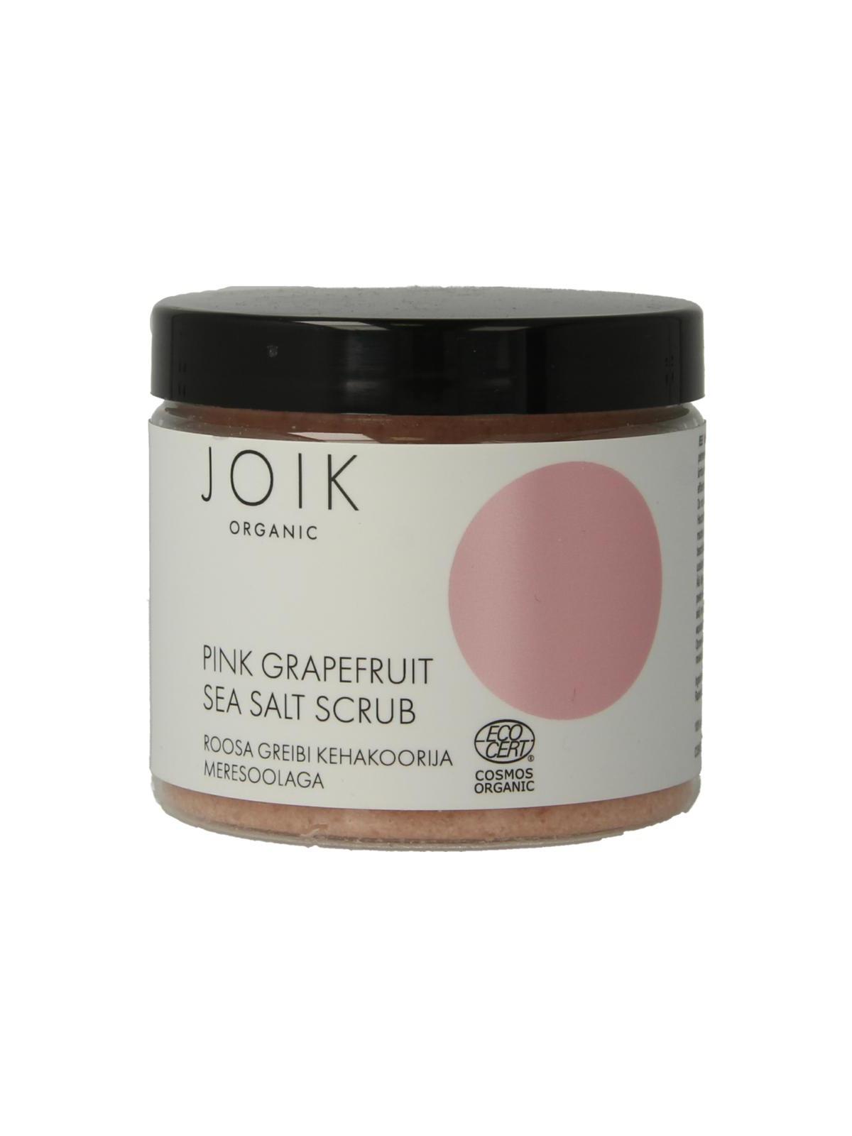 Pink grapefruit sea salt scrub vegan