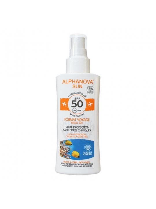 Sun spray gevoelige huid SPF50