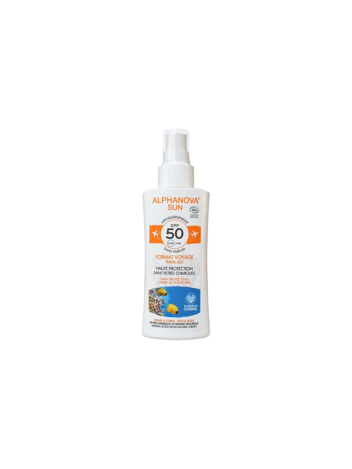 Sun spray gevoelige huid SPF50