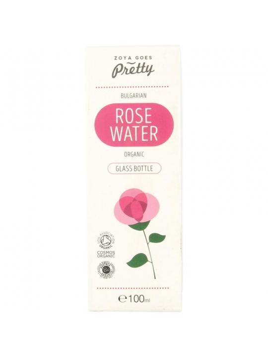 Organic rose water glass bottle