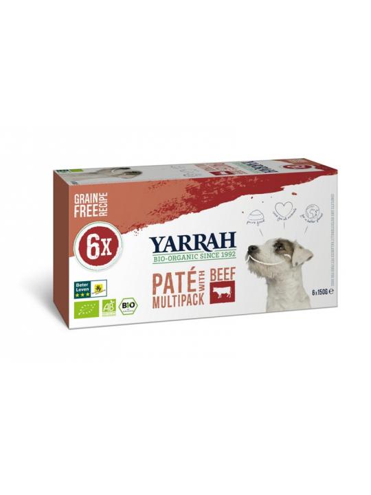 Multipack hond met pate rund biologisch