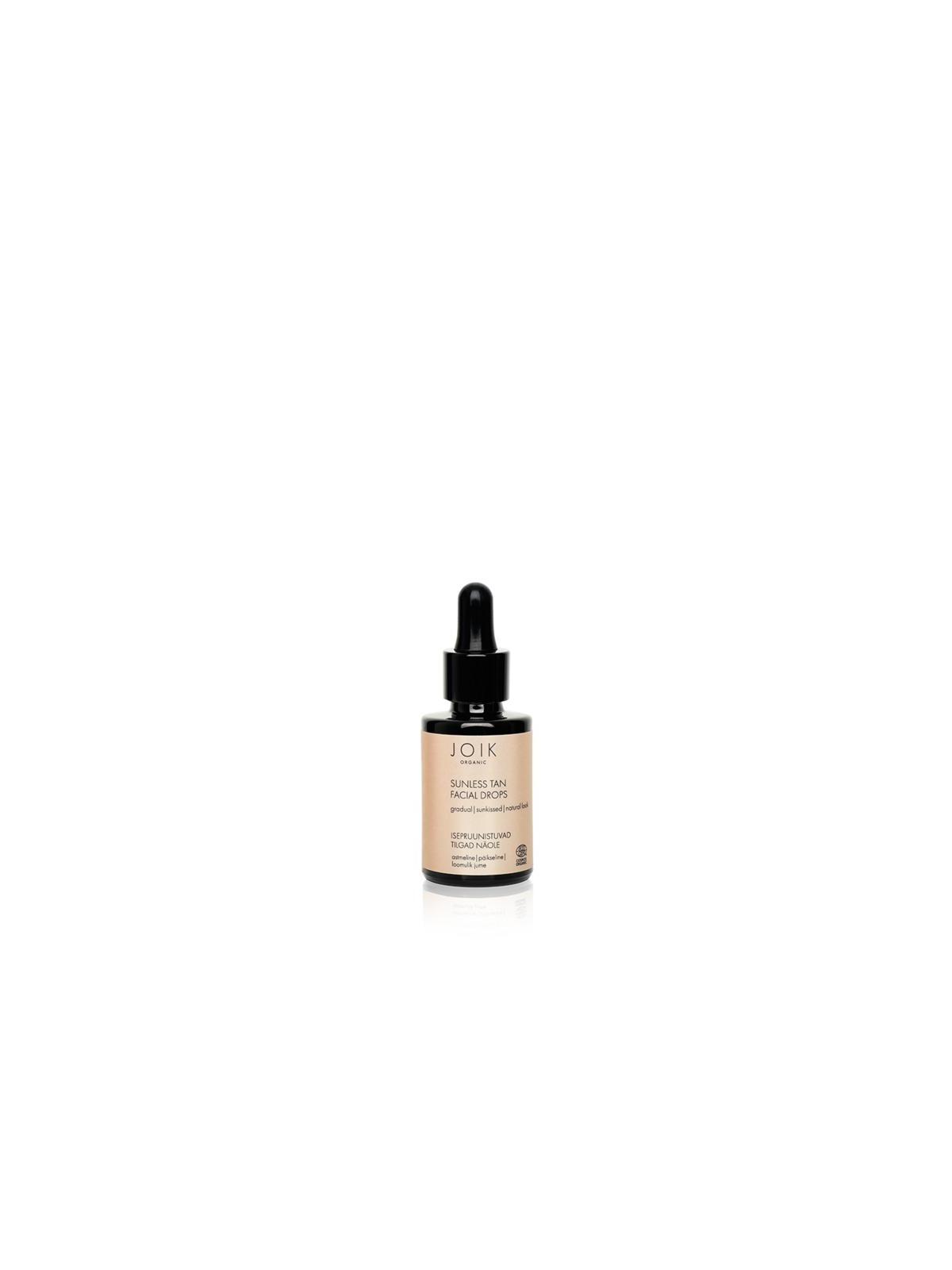Sunless tan facial drops
