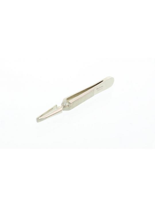 Pincet professioneel inox 6,5cm nikkel 446