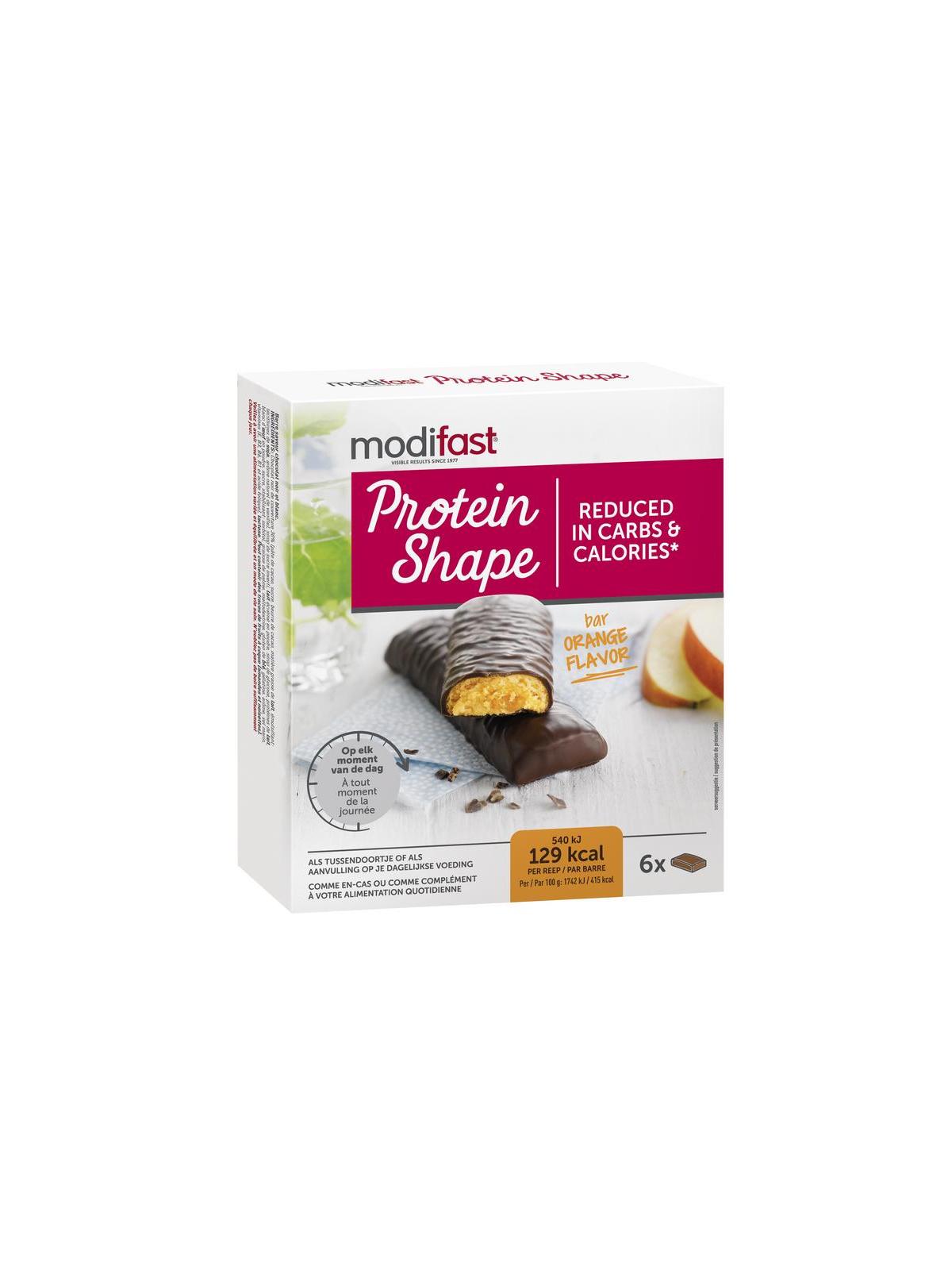 Protein shape reep choco/sinaasappel 6 x 31 gram