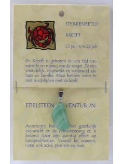 Sterrenbeeldsteen hanger kreeft