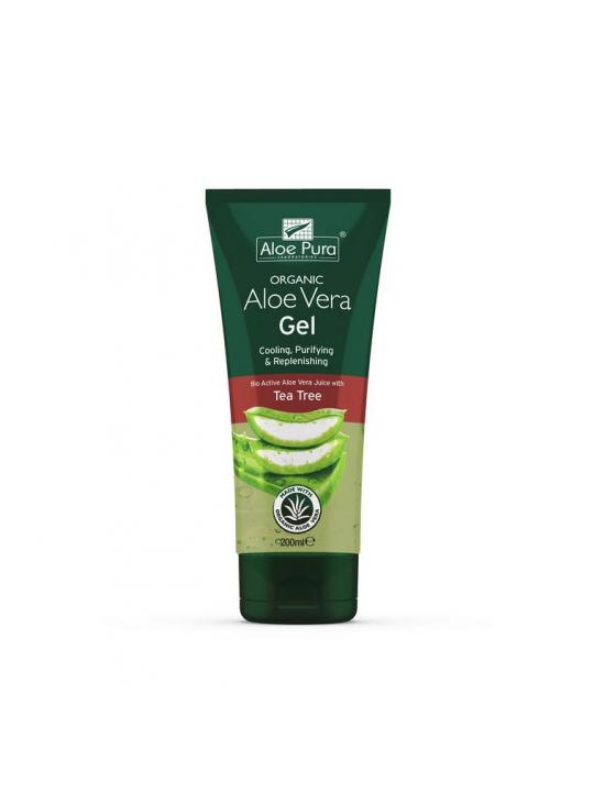 Aloe pura aloe vera gel organic tea tree