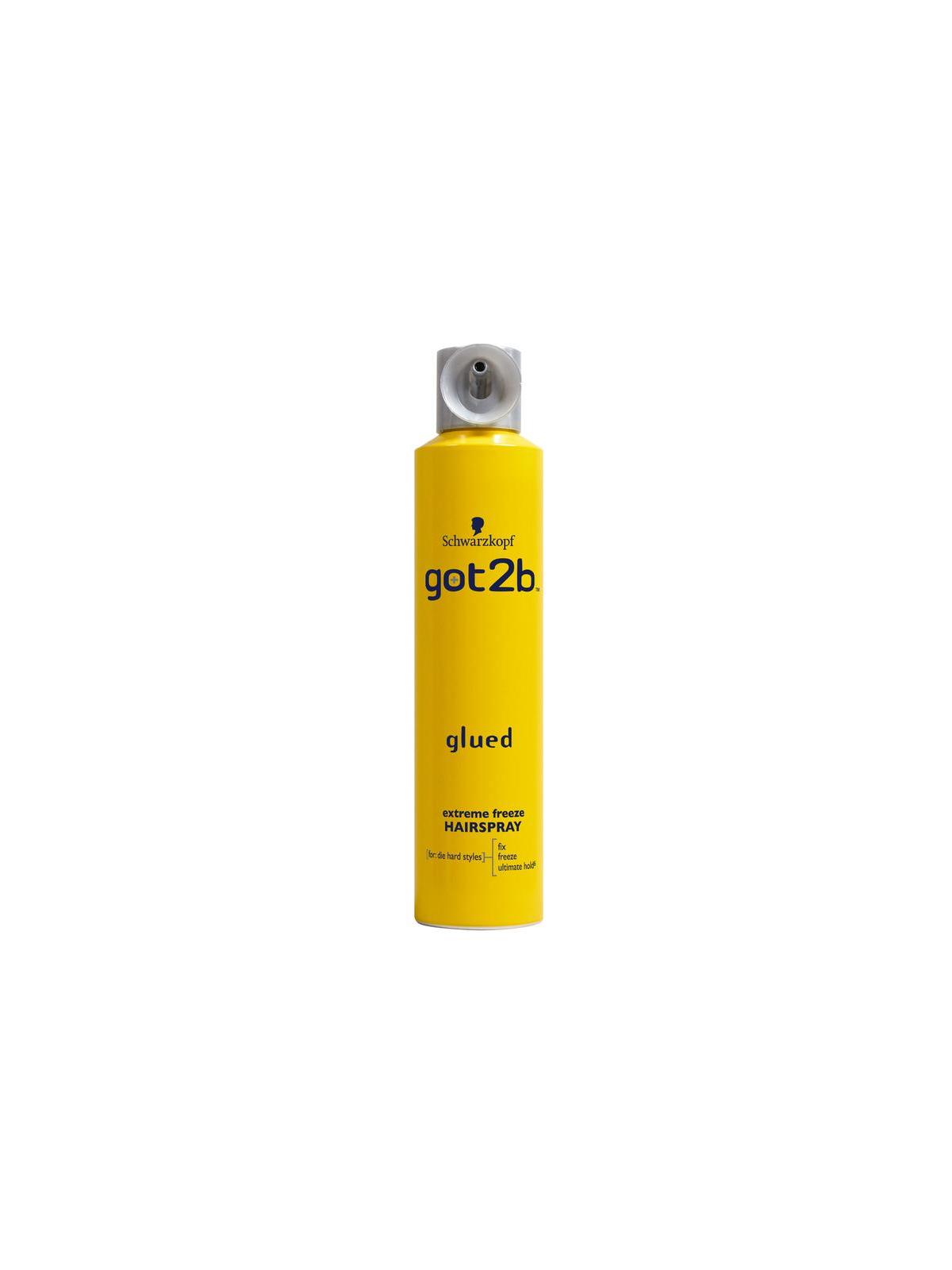 Glued blasting freeze hairspray