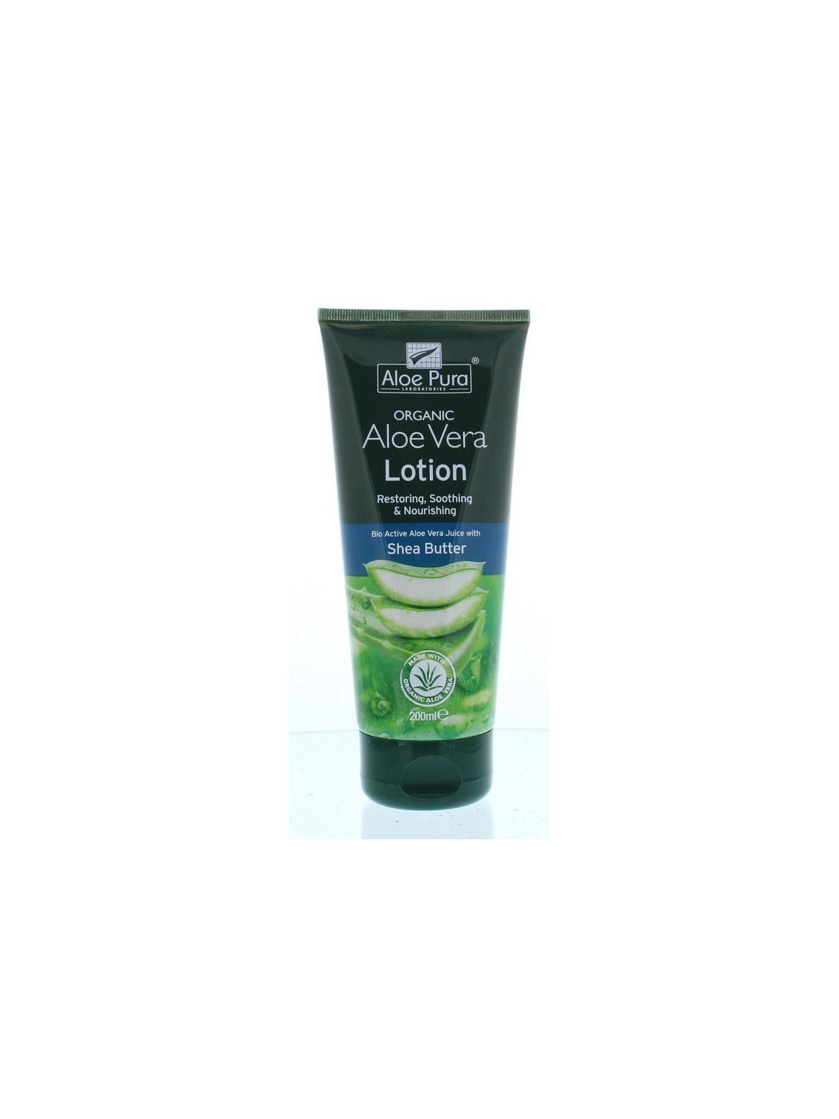Aloe pura organic aloe vera lotion