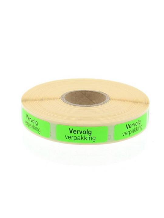 Strooketiket vervolg verpakking 30 x 10mm