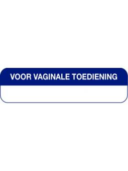 Strooketiket voor vaginale toediening 44x11mm