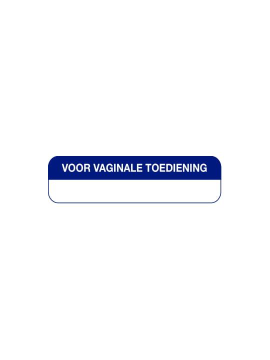 Strooketiket voor vaginale toediening 44x11mm