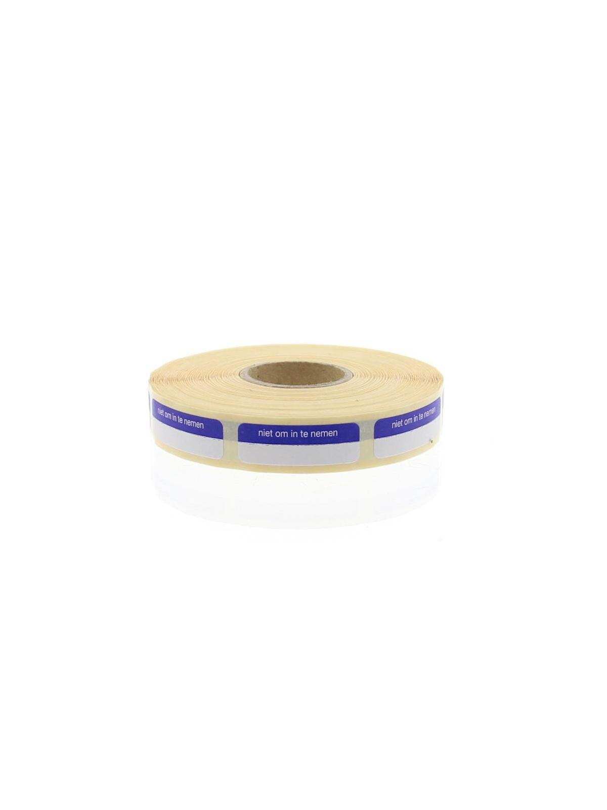 Strooketiket niet om in te nemen 30 x 7mm