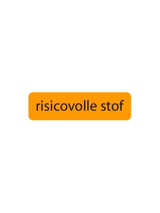 Strooketiket risicovolle stof 44 x 11mm