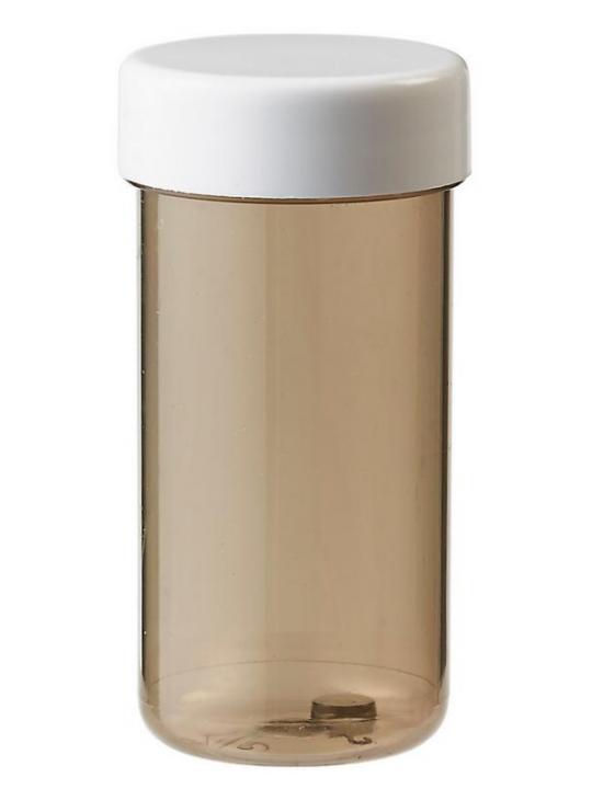 Plastobel tabletfles bruin gedopt 50ml