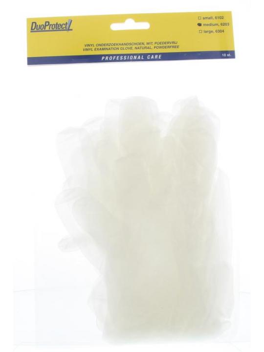 Handschoen vinyl poedervrij medium