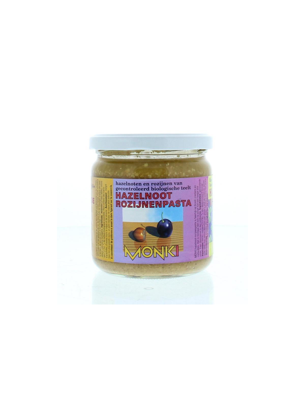 Hazelnoten-rozijnenpasta eko bio