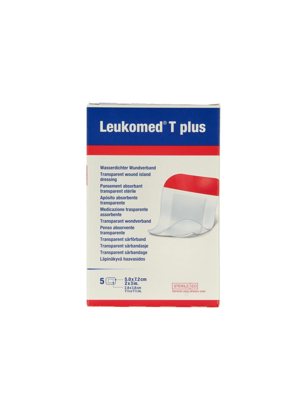 Transparant wondverband T plus 5cm x 7.2cm