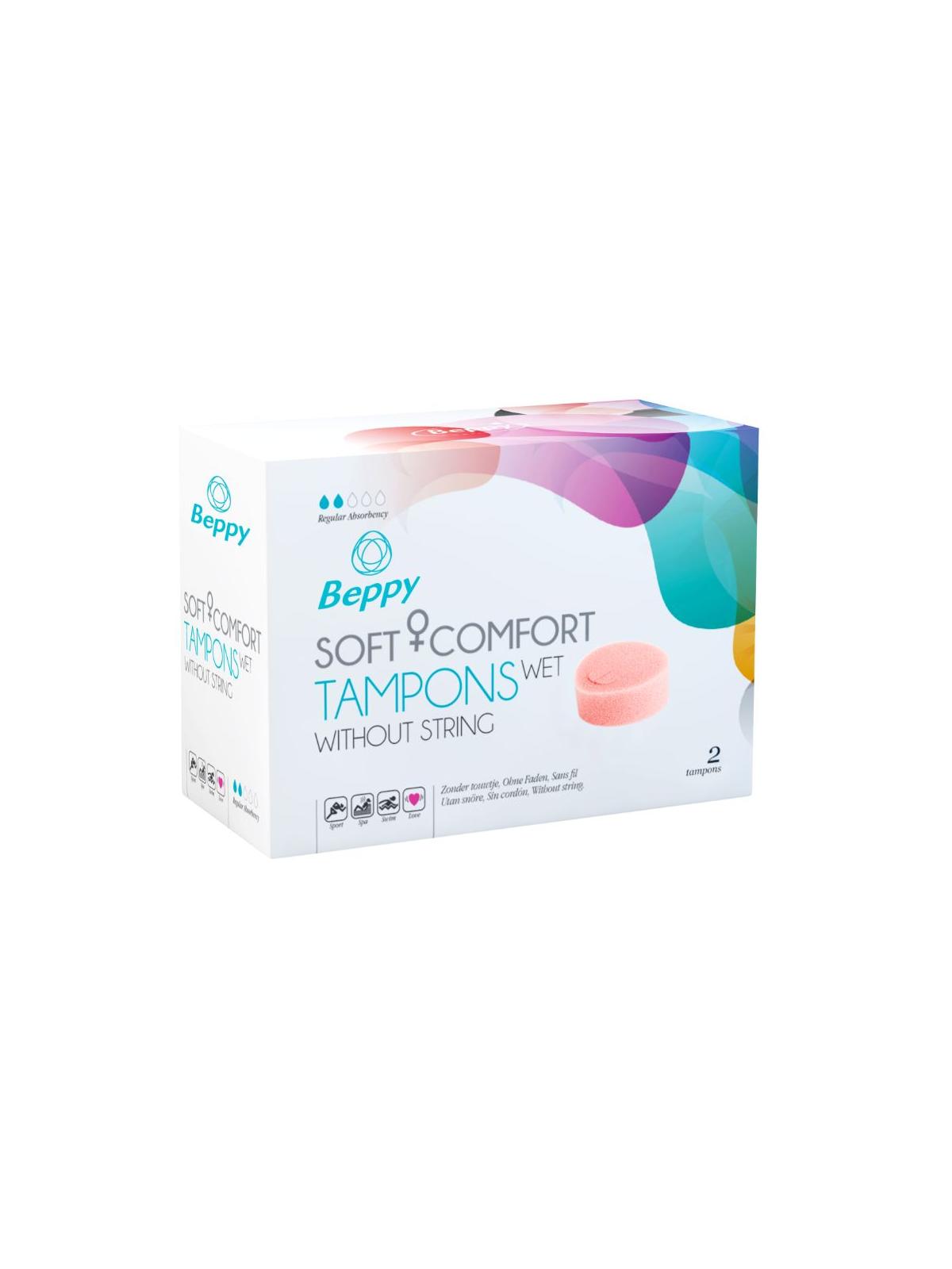 Soft+ comfort tampons wet