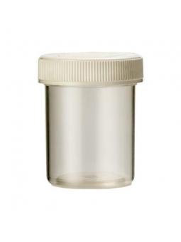 Tabletflacon 25 ml transparant met dop