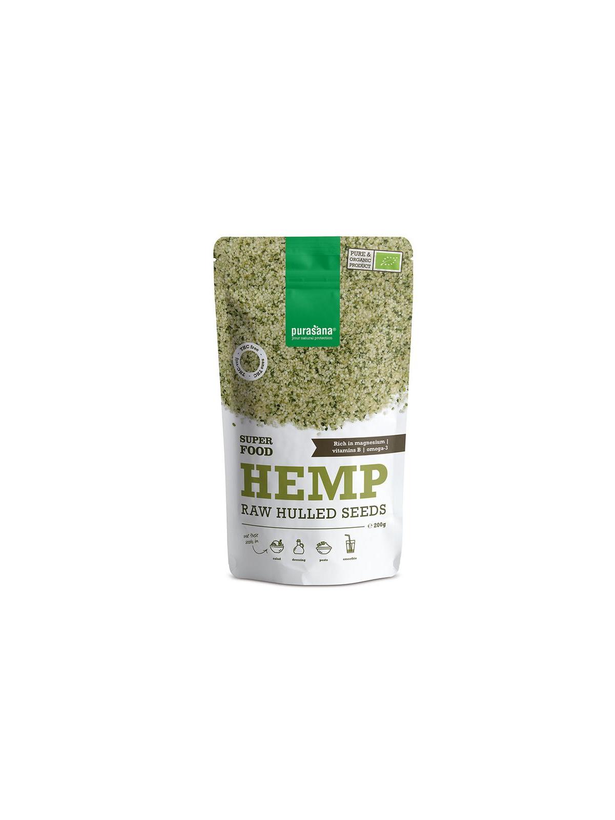 Gepeld hennepzaad hulled hemp seeds bio