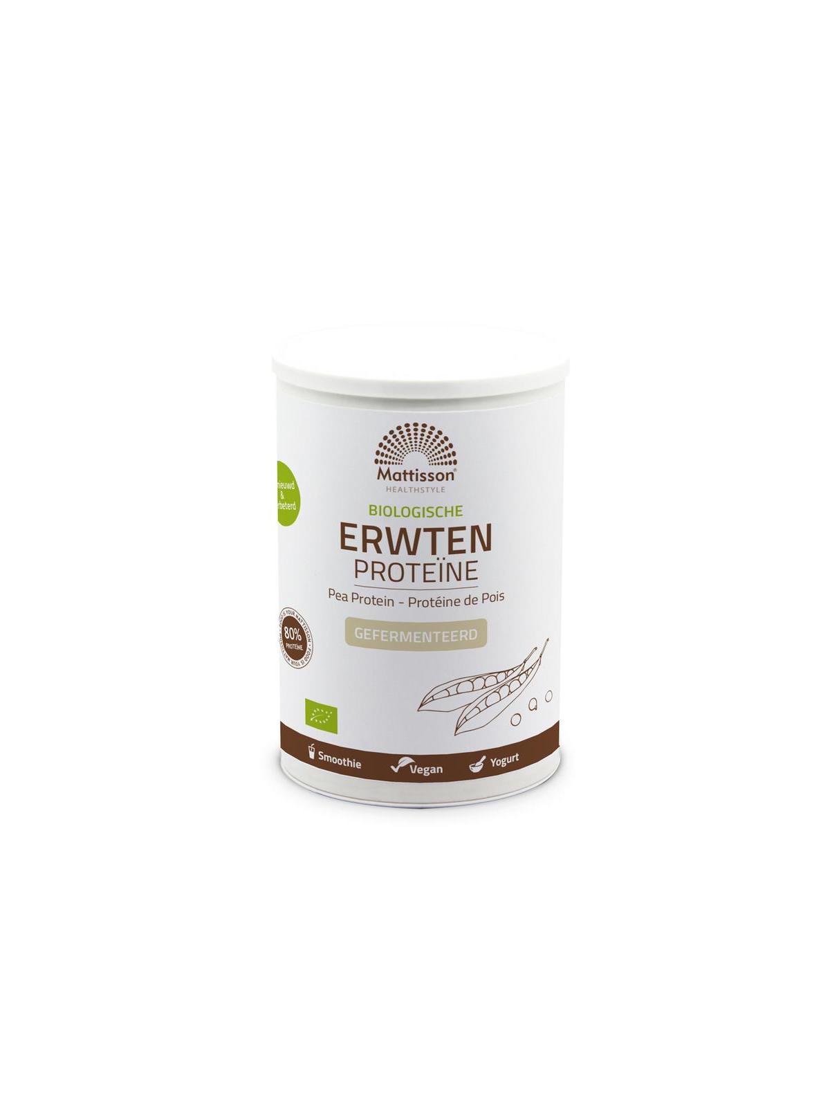 Erwten proteine gefermenteerd bio