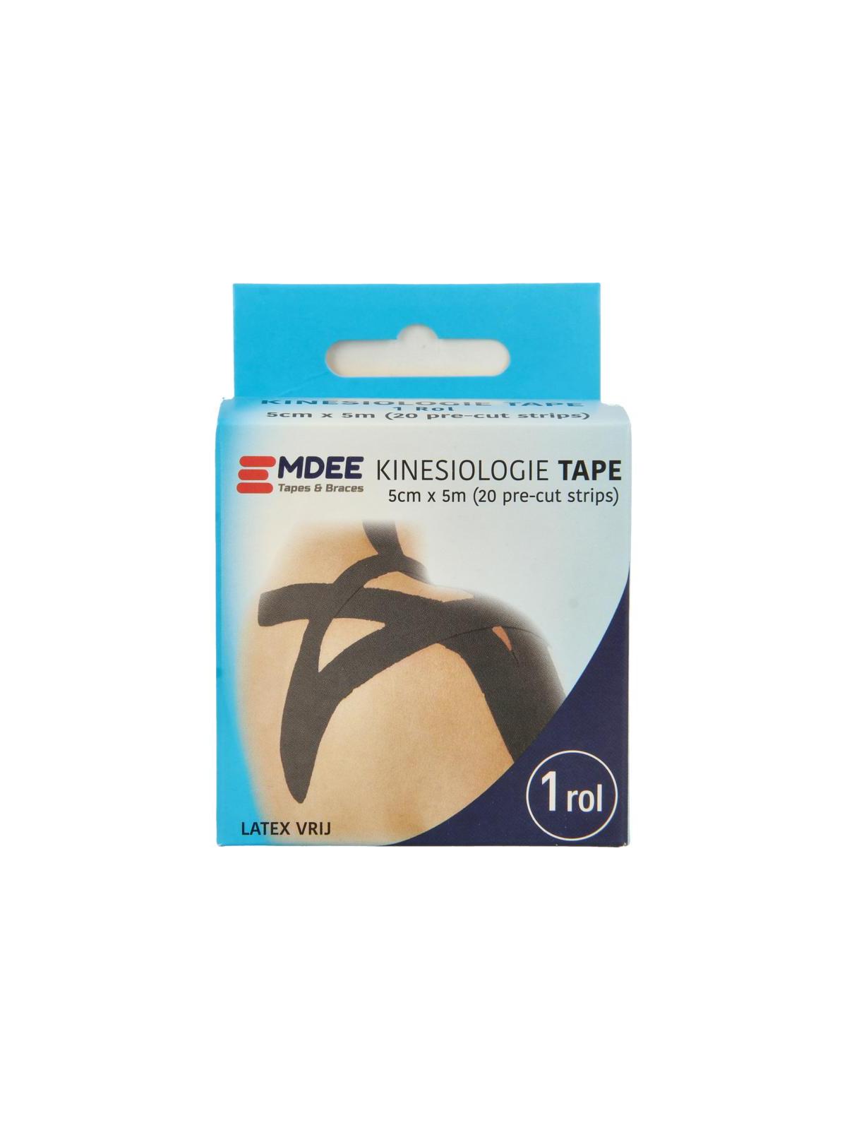 Kinesio tape zwart pre cut