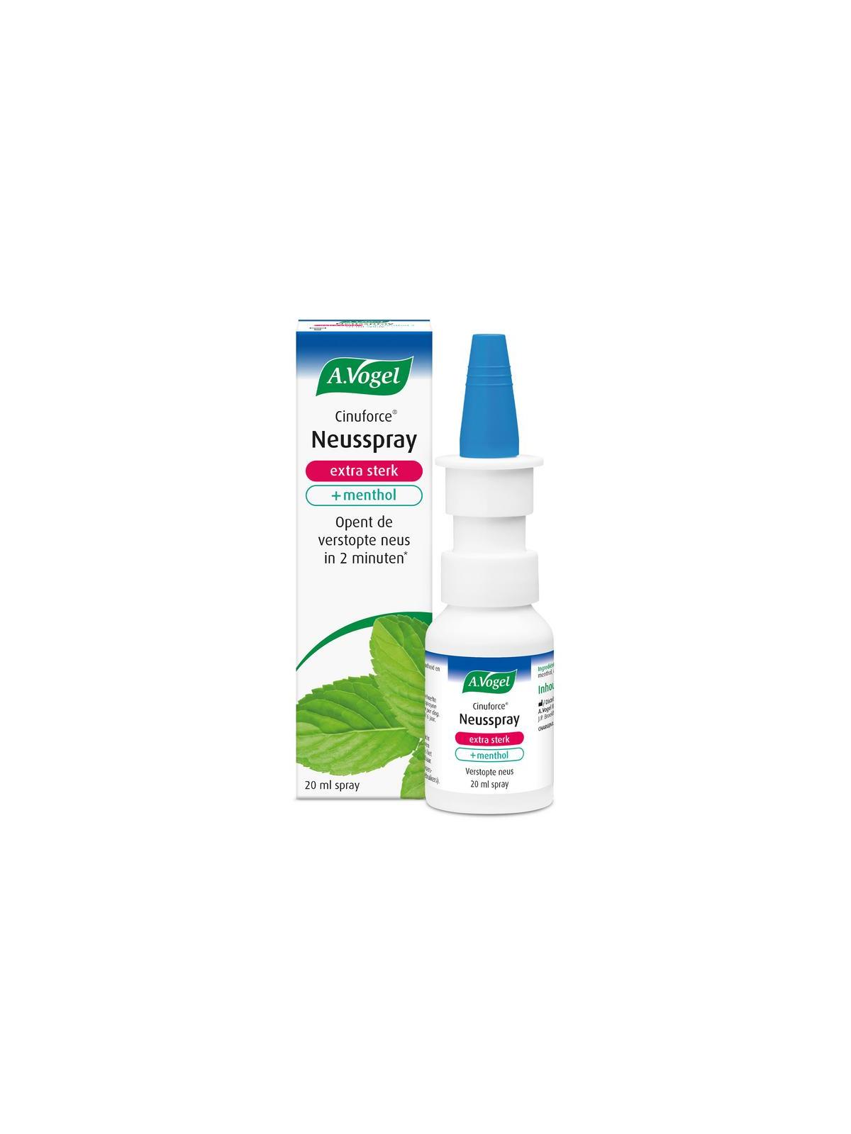 Cinuforce neusspray extra sterk + menthol