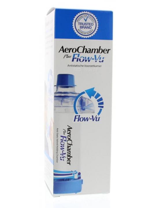 Aerochamber + flow VU mondstuk blauw