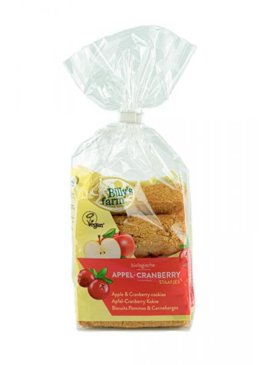 Appel cranberry staafjes bio