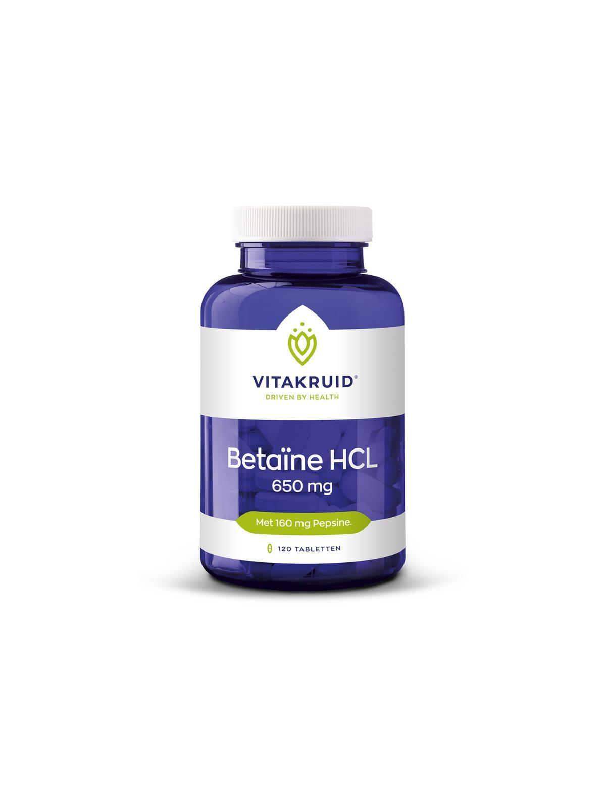 Betaine HCL 650 mg & pepsine 160 mg