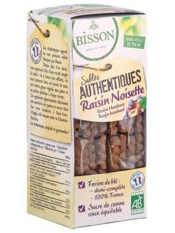 Zandkoekjes hazelnoot/rozijn authentiek bio