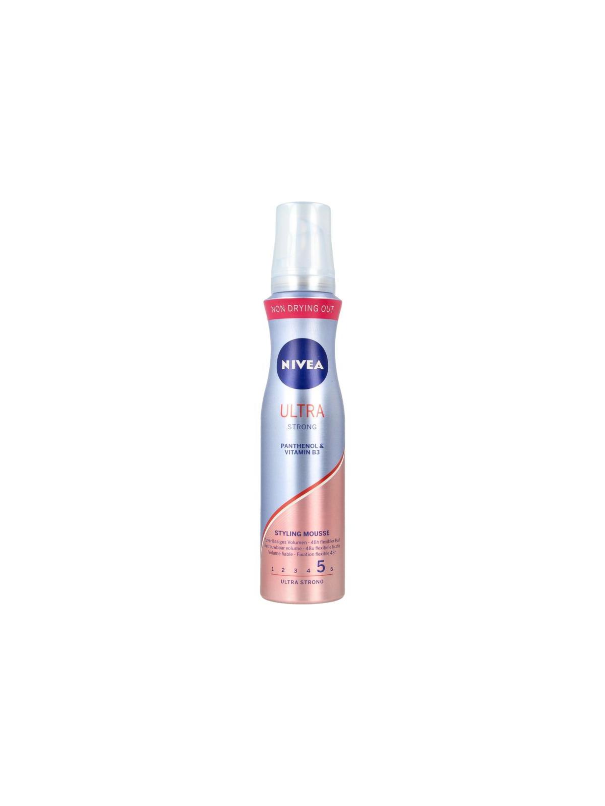 Hair care styling mousse ultra strong