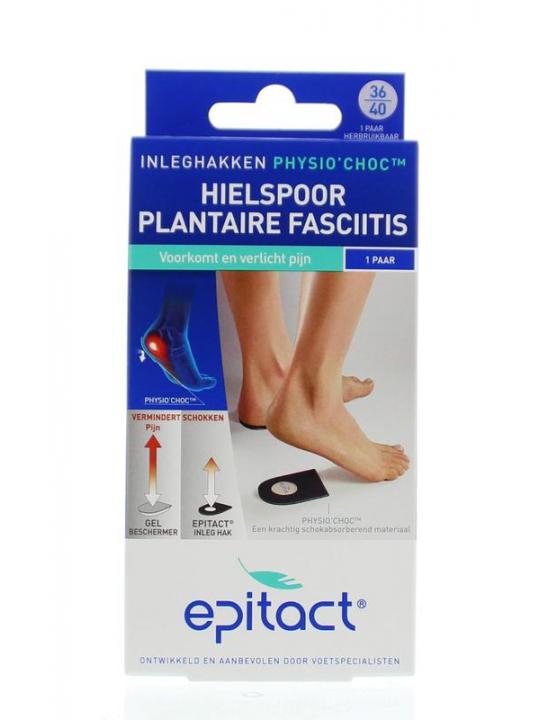 Hielspoor inleghakken met physio choc maat 36/40