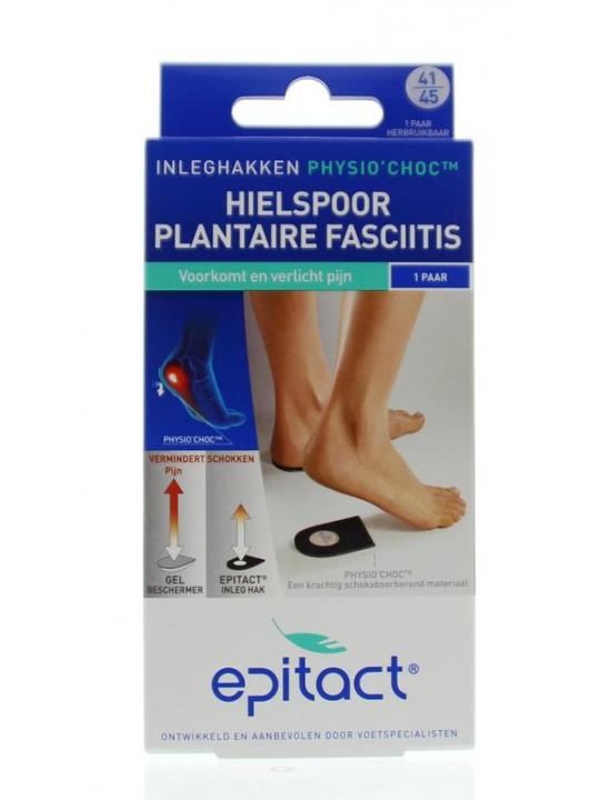 Hielspoor inleghakken met physio choc maat 41/45