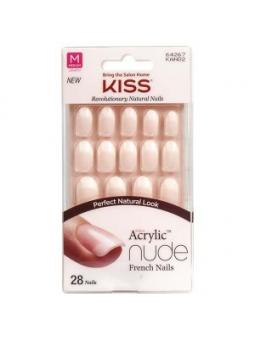French nude acrylic nails graceful