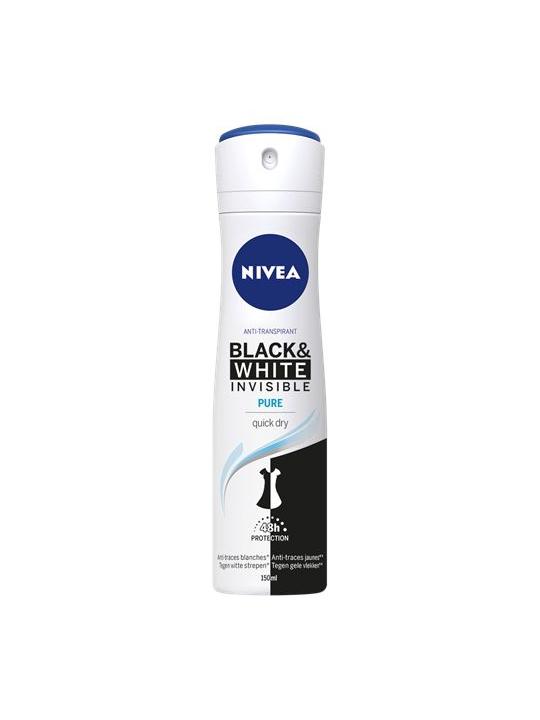 Deodorant invisible black & white pure