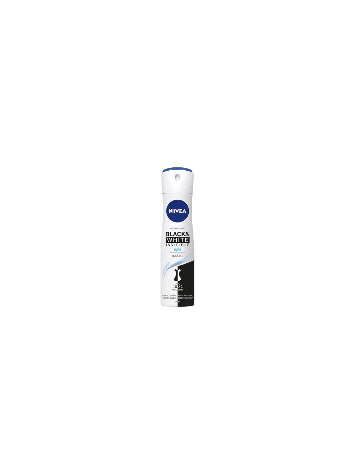 Deodorant invisible black & white pure