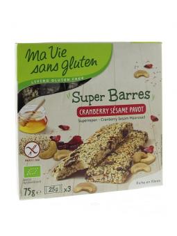 Super repen sesam & cranberry glutenvrij bio