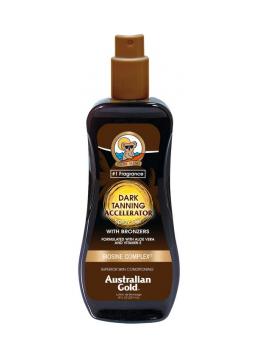 Dark tanning accelerator spray gel met bronzer