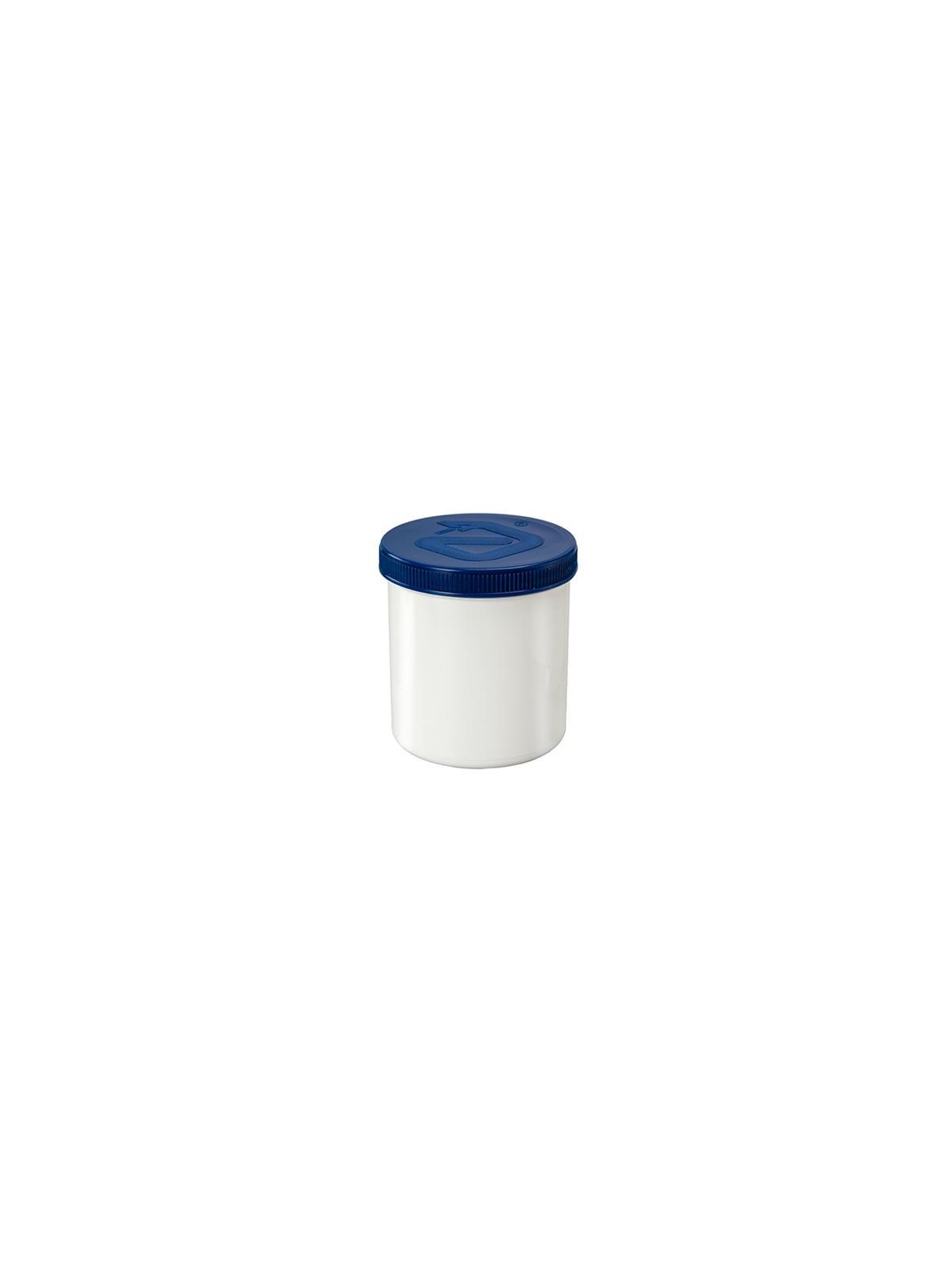 Zalfflacon wit/blauw met dop 250ml