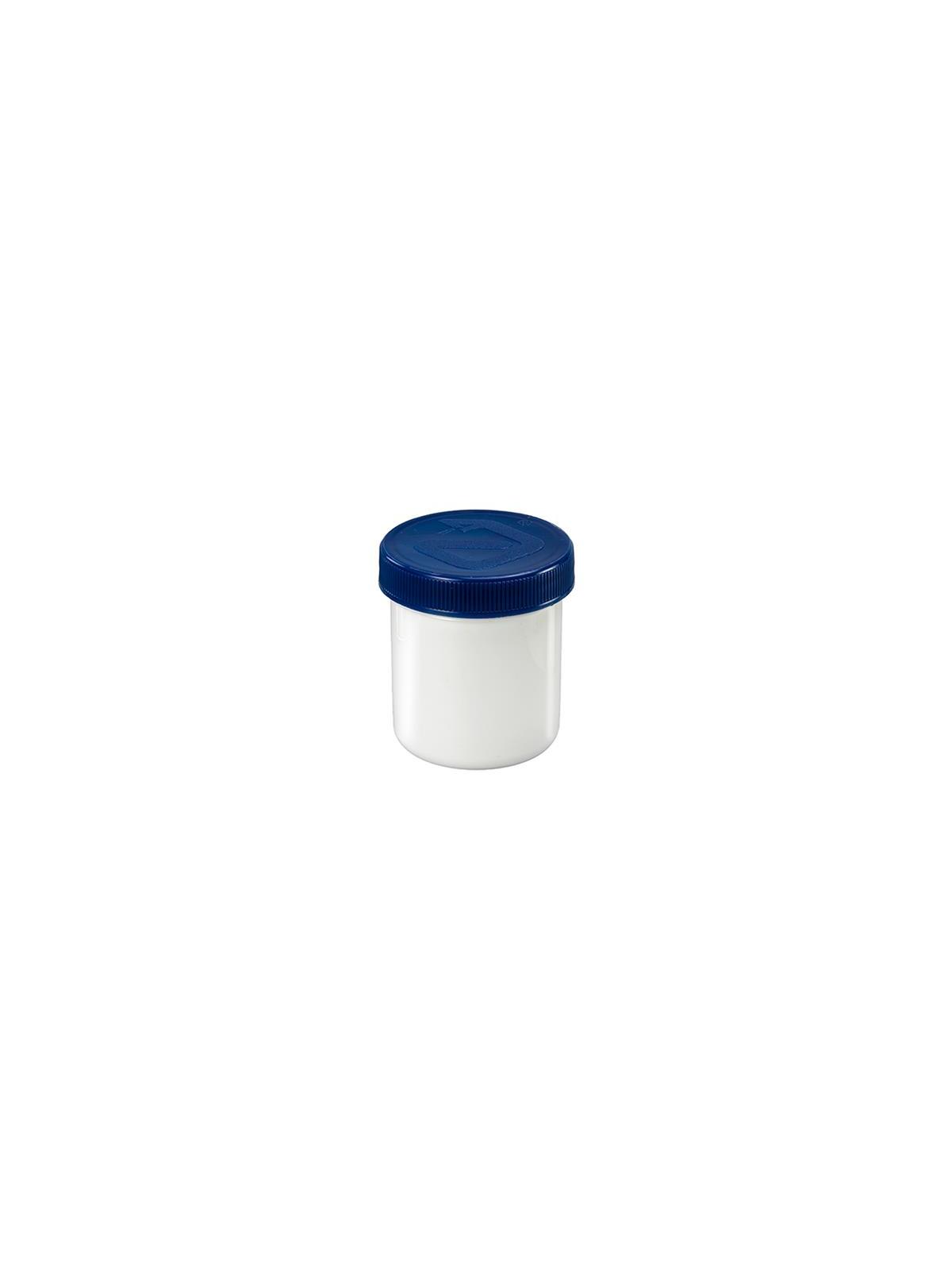 Zalfflacon wit/blauw met dop 40ml