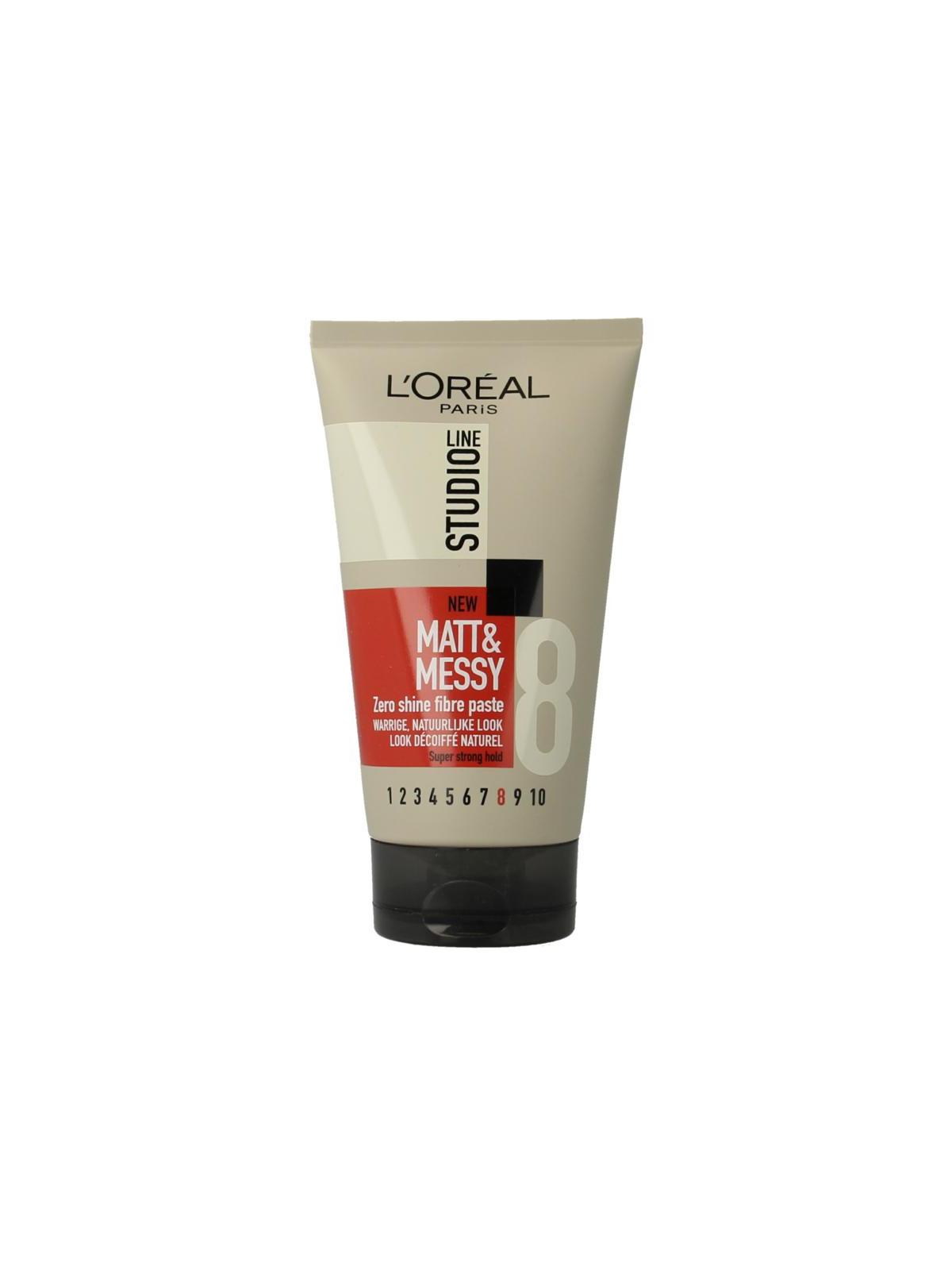 Studio line matt & messy shine free fibre paste