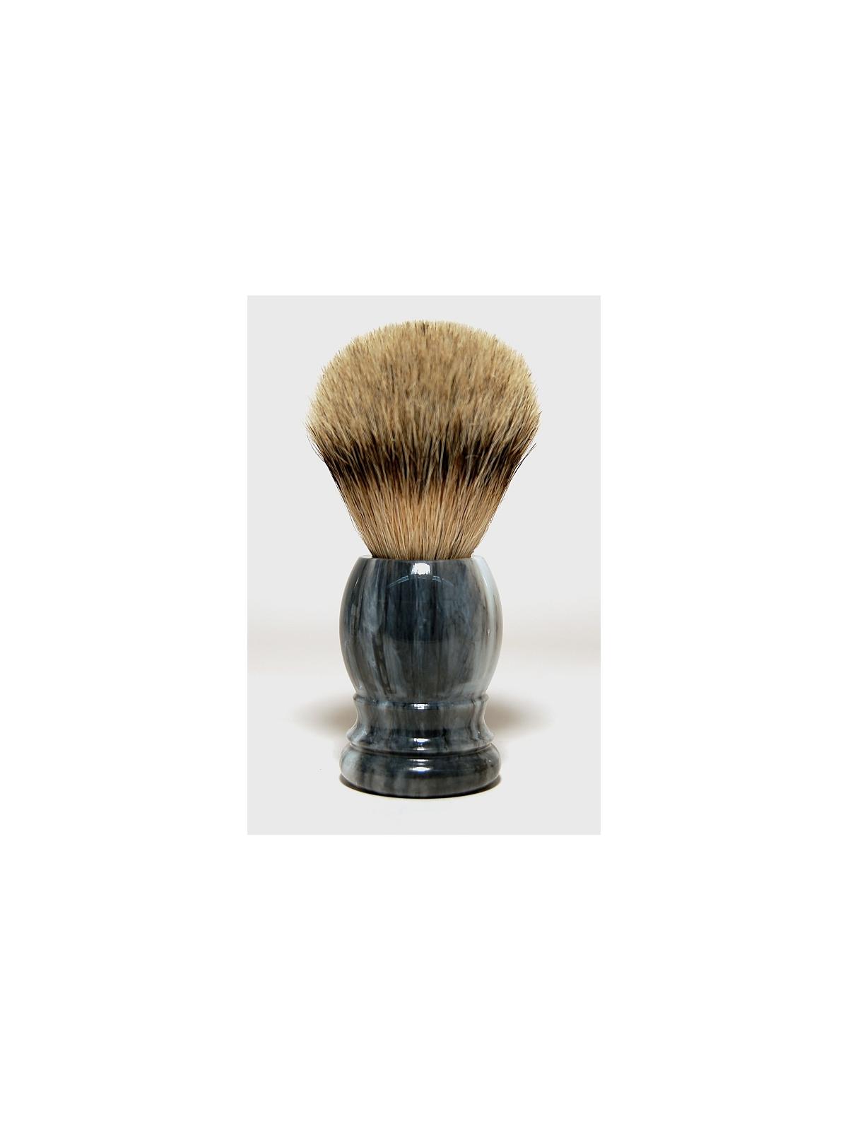 Scheerkwast silverspits marmer/grijs